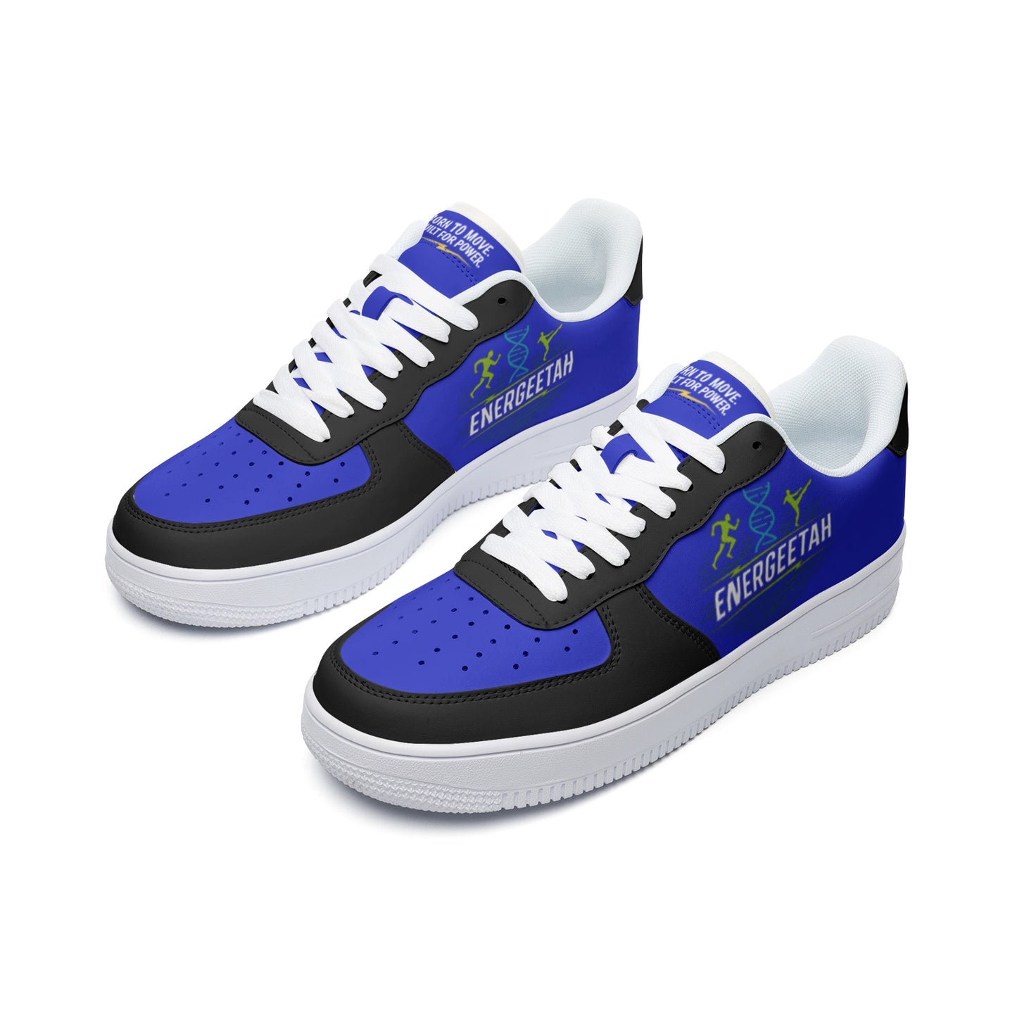 Unisex Energeetah Power Low Top Sneakers -Blue