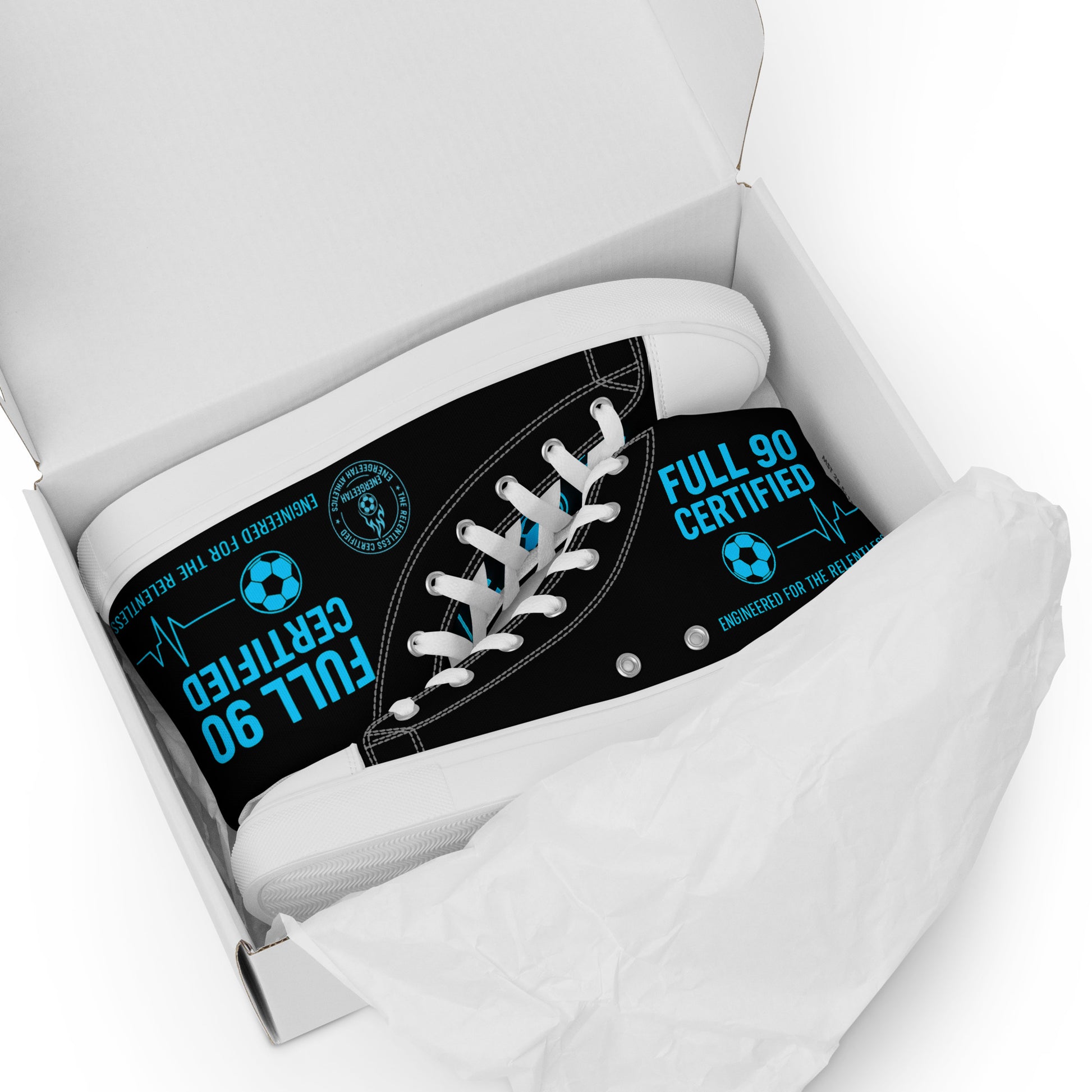 Full 90 certified high top shoes for men