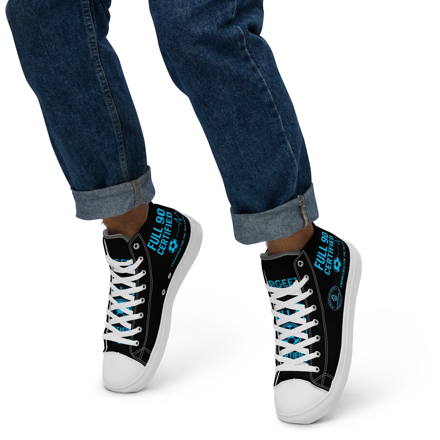 Full 90 certified high top shoes for men