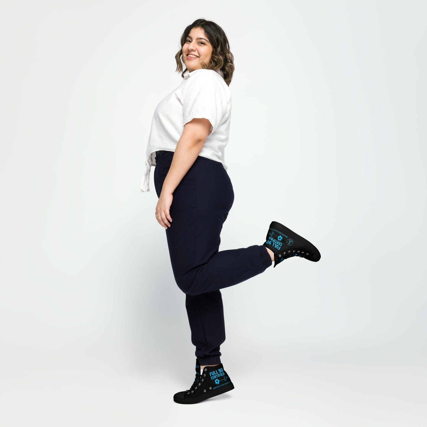 Full 90 certified high top shoes for women