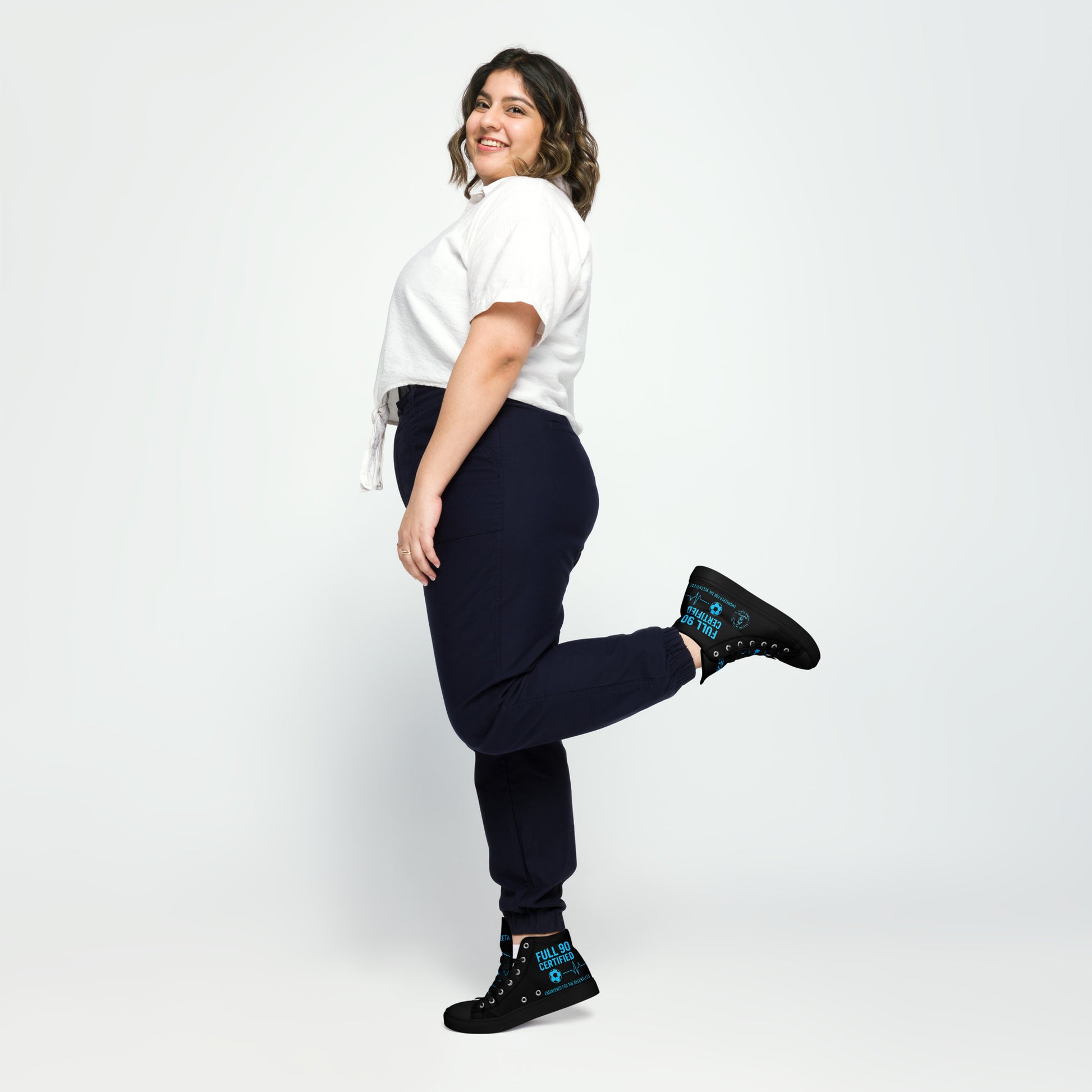 Full 90 certified high top shoes for women
