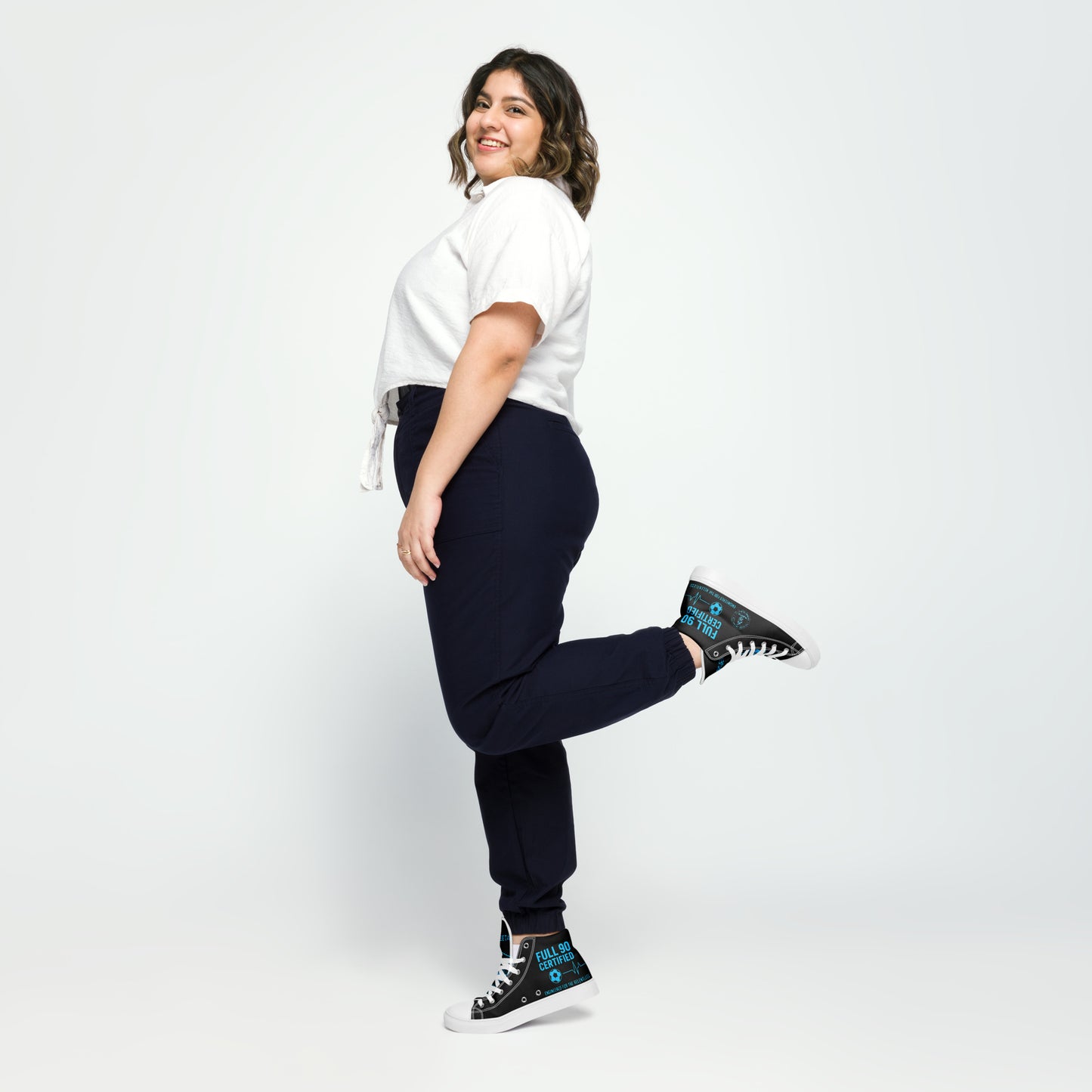 Full 90 certified high top shoes for women